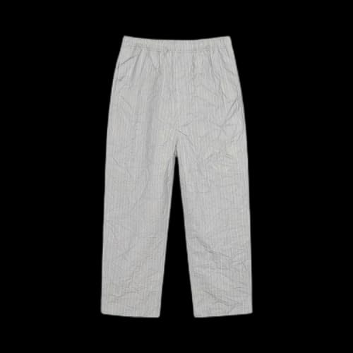 Stussy Wrinkled Stripe Beach Pant 'Grey'