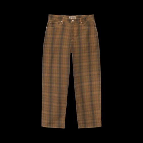 Stussy Big Ol' Plaid Canvas Jean Brown