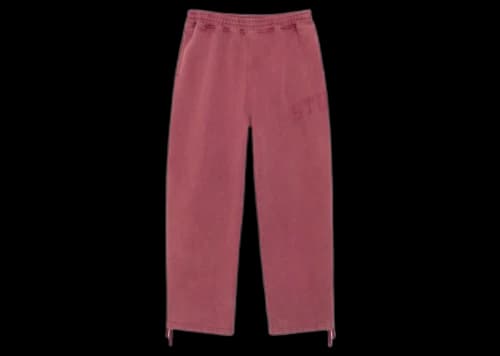 Stussy Faded Graphic Fleece Pant Burgundy