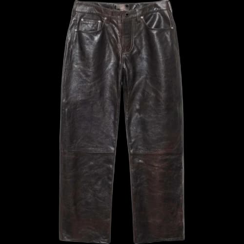 Stussy New Classic Leather Jean Dark Brown