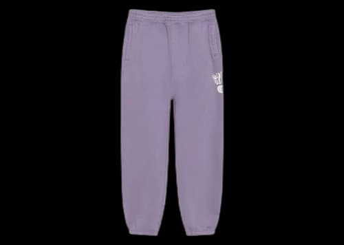 Stussy 80 Fleece Pant Ash Purple