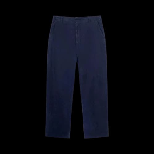 Stussy Relaxed Textured Linen Trouser Navy