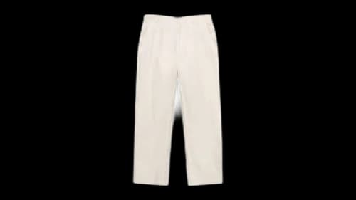 Stussy Relaxed Textured Linen Trouser Navy