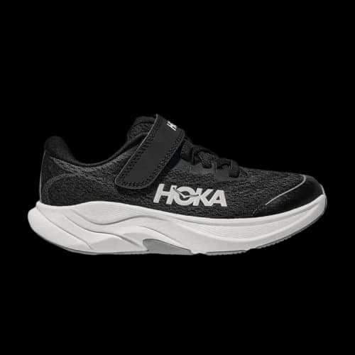 HOKA Rincon 4 Little Kids 'Black White'