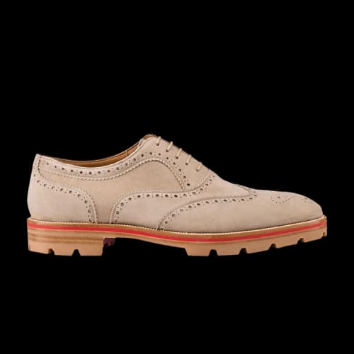 Christian Louboutin Charlie Me Flat Veau Velours 'Galet'