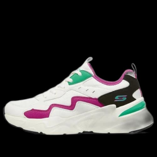 Skechers Bobs Bamina 'White Green Pink' (Women's)