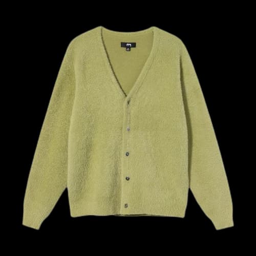 Stussy Shaggy Cardigan 'Lime'