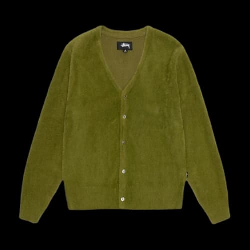 Stussy Shaggy Cardigan 'Olive'