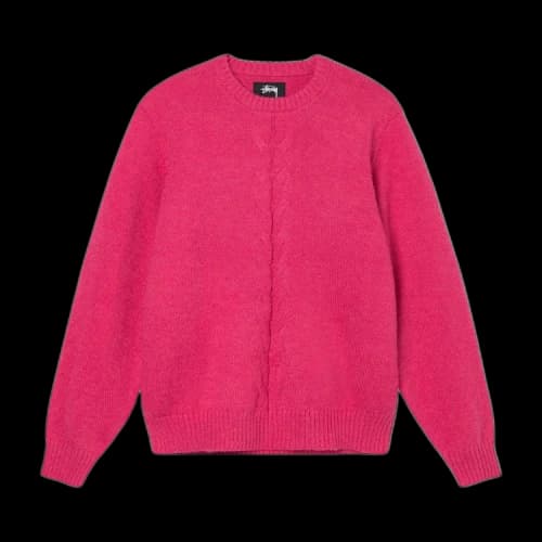Stussy Double Cable Sweater 'Pink'