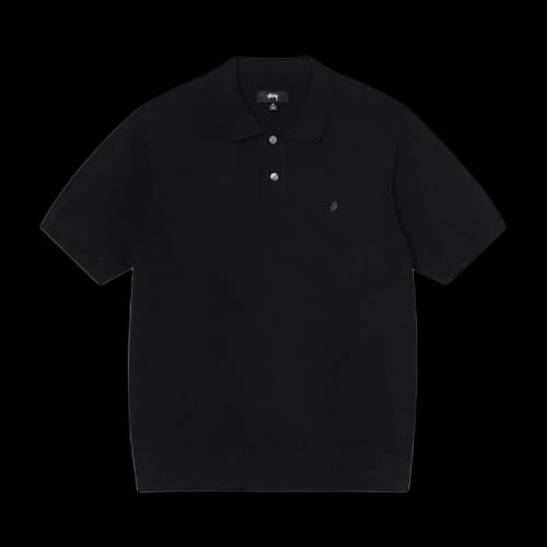 Stussy Classic SS Polo Sweater Black
