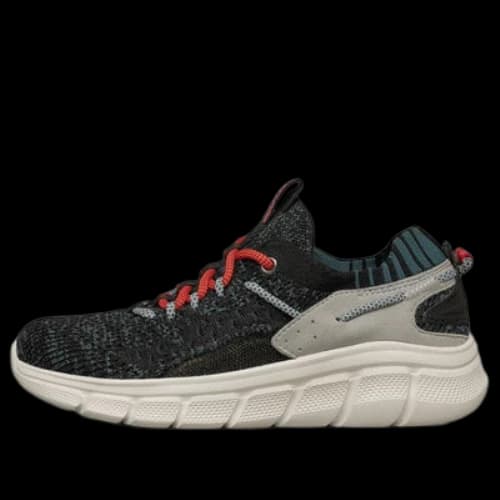 Skechers Bobs B Flex Running Shoes Black/White/Grey (Women's)