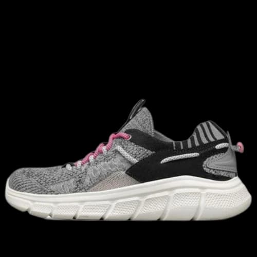 Skechers Bobs B Flex Grey/Black/Pink (Women's)