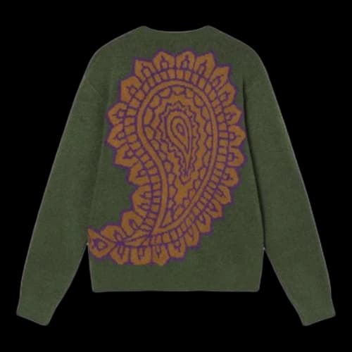 Stussy Paisley Sweater 'Green'