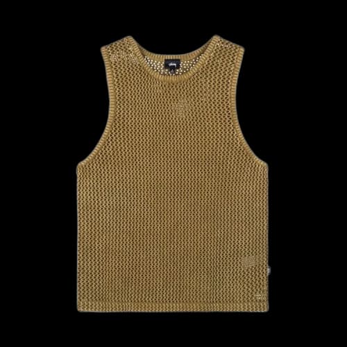 Stussy O'Dyed Mesh Tank 'Khaki'