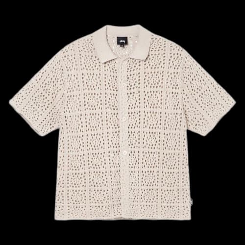 Stussy Crochet Shirt 'Natural'