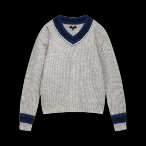 Stussy Mohair Tennis Sweater 'Ash'