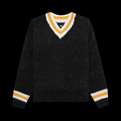 Stussy Mohair Tennis Sweater 'Charcoal'