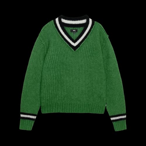 Stussy Mohair Tennis Sweater 'Green'