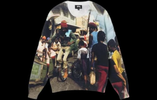 Stussy Peter Tosh Print Sweater 'Multicolor'