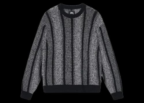 Stussy Baja Loose Gauge Sweater Black