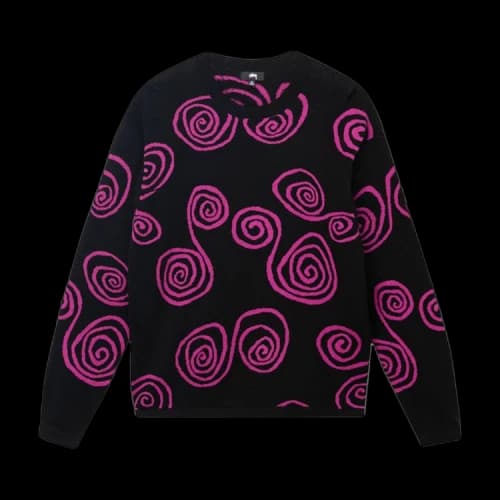 Stussy Hand Drawn S Sweater Black
