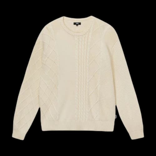 Stussy Patchwork Sweater Natural