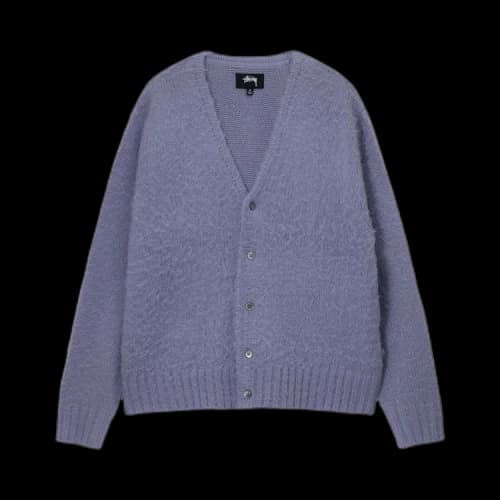 Stussy Brushed Cardigan 'Lavender'