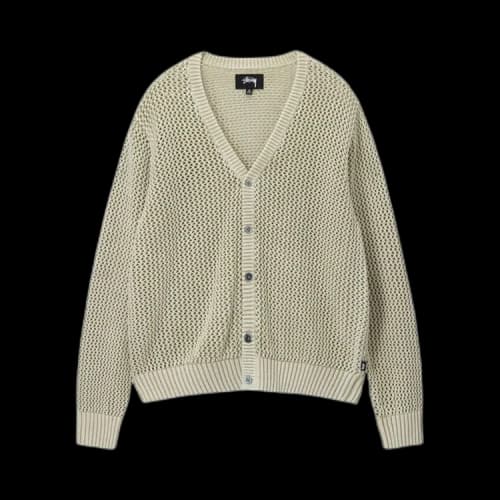 Stussy Loose Gauge Cardigan 'Natural'