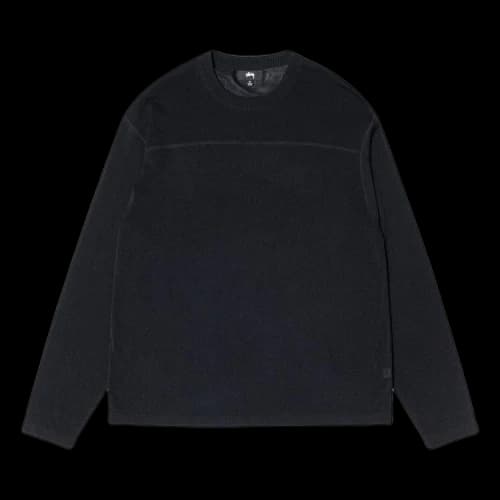 Stussy Lightweight Football Crew 'Black'