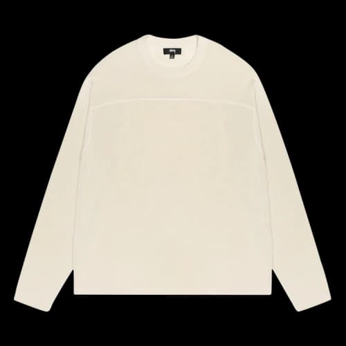 Stussy Lightweight Football Crew 'Bone'