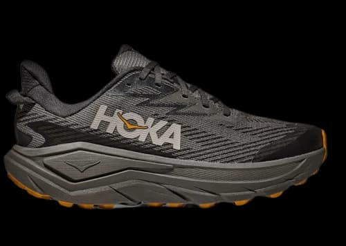 Hoka One One Challenger 8 Gore-Tex Asphalt Grey Varsity Yellow