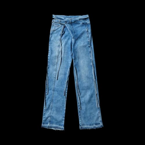 Ottolinger Strappy Signature Wrap Jeans 'Blue'