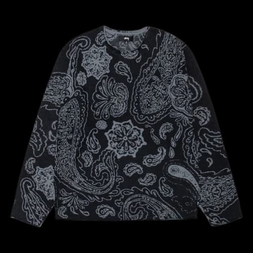 Stussy Paisley Sweater 'Black'