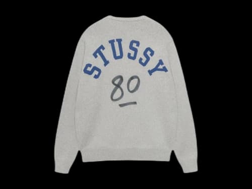 Stussy Handwritten Sweater Heather Grey