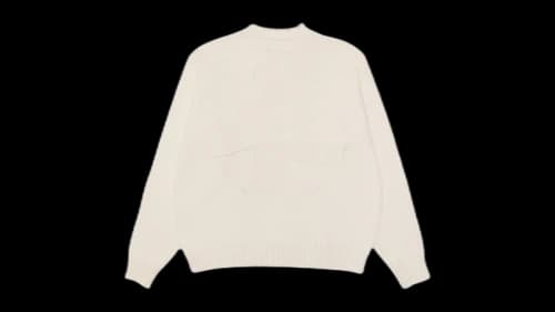 Stussy Surfman Mock Sweater Natural