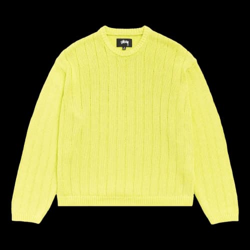 Stussy Buana Logo Sweater Lime