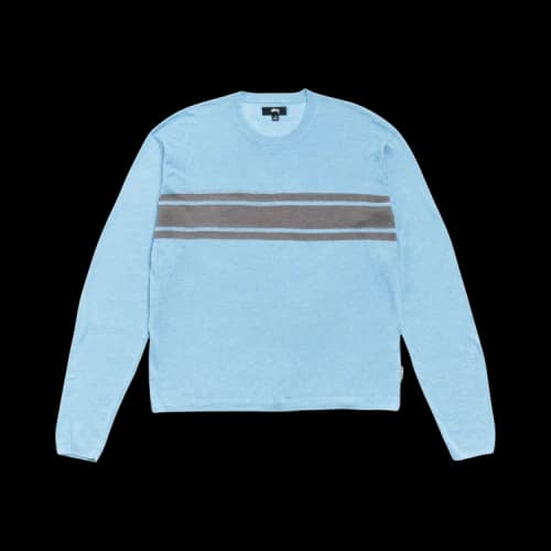 Stussy Lightweight Striped Sweater 'Blue'
