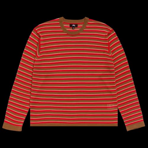 Stussy Lightweight Stripe Sweater 'Red'