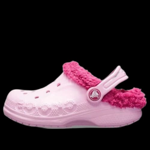 (GS) Crocs Baya Lined Clogs 'Pink Rose'