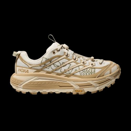 Hoka One One Mafate Three2 Wordmark Khaki Oatmilk
