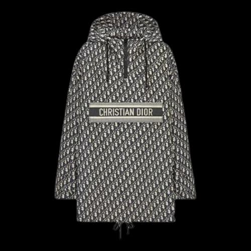 DIOR Mesh Technology Mesh Hooded Jacket For Black