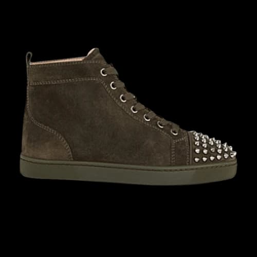 Christian Louboutin Louis Flat Calf Spikes 'Tyrol Gunmetal'
