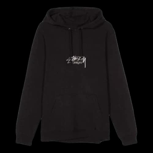Stussy Logo Embroidered Unisex Black