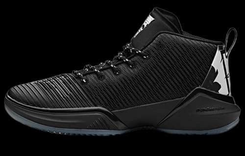 ANTA High Top Basketball Shoes 'Black Blue'