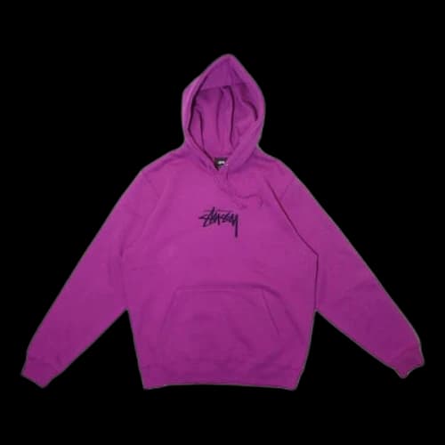 Stussy Embroidered Stock Fleece Lined Unisex Rose Red