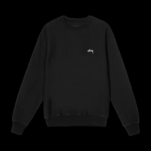Stussy Stock Logo Crew 'Black'