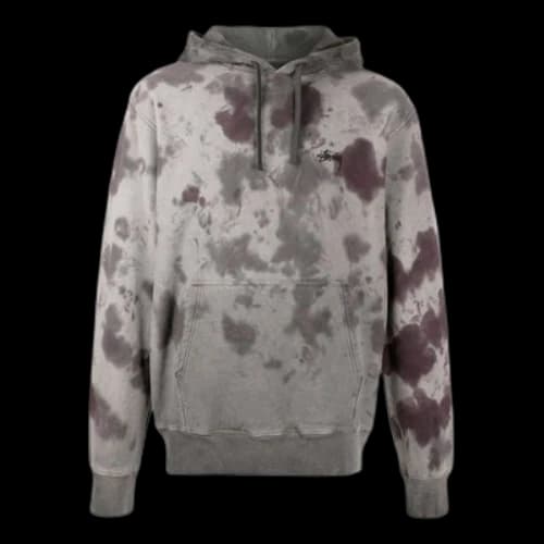 Stussy Embroidered Logo hooded Long Sleeves Gray