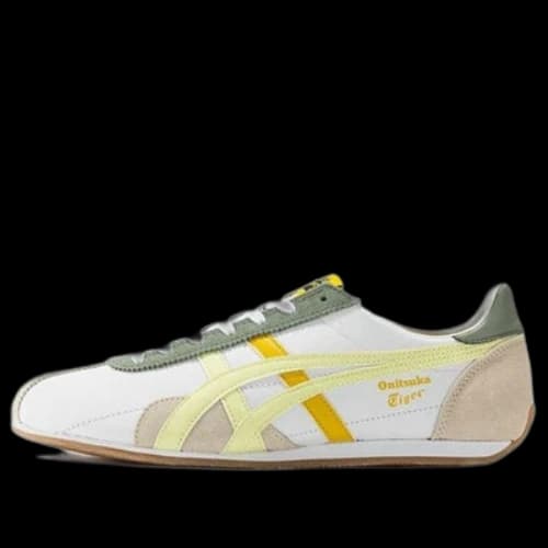 Onitsuka Tiger Runspark Shoes 'White Olive Green Yellow'