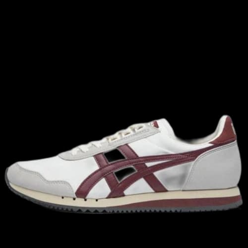 Onitsuka Tiger Dualio Marathon Running Shoes 'White Grey Burgundy'