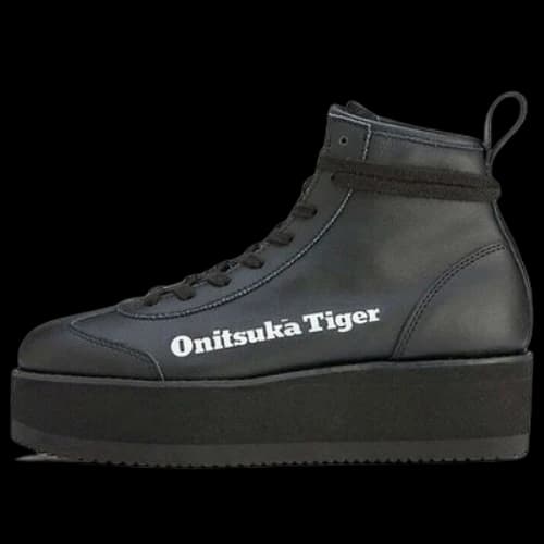 Onitsuka Tiger Delegation Chunk High Top Shoes 'Black Faux Fur' (Women's)